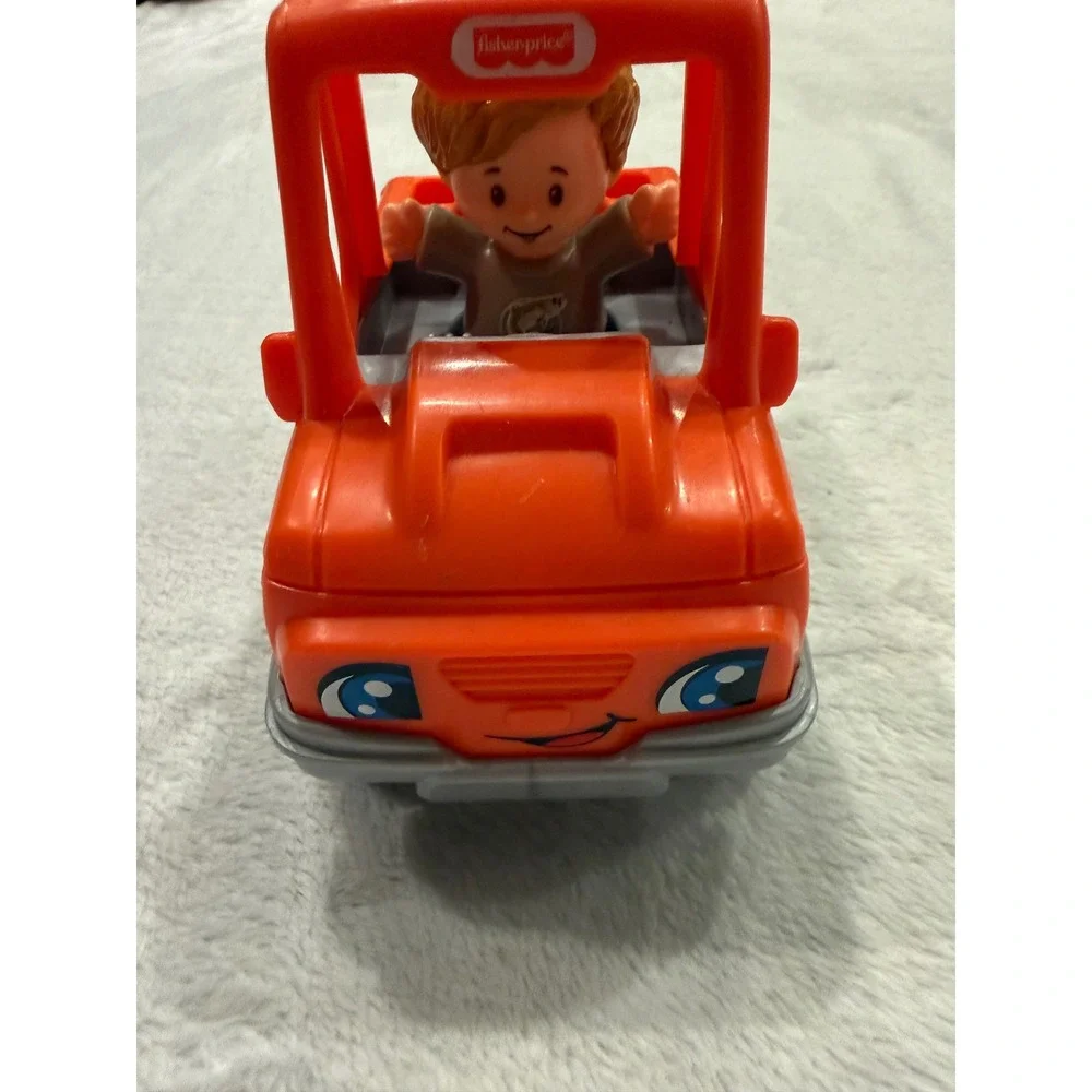 Fisher‎ Price Little People Orange Pickup Truck and Boy Figure GGT36 FGY05 2017